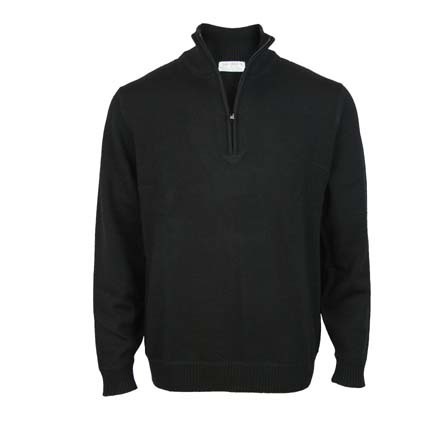 Plain black quarter zip discount