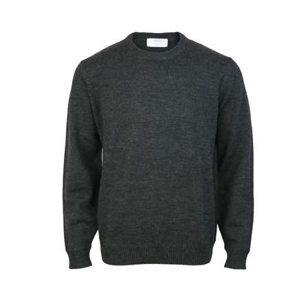 Pure Wool Crew - Charcoal - Silverdale, Mens Clothing & Knitwear ...